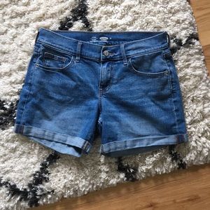 Old Navy Cuffed Fitted Jean Shorts Size 0